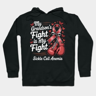 Burgundy Grandson Sickle Cell Anemia Awareness Hoodie